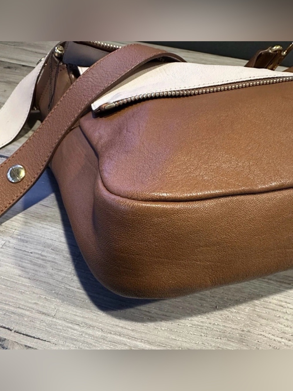 Chloe Dark Brown Leather Multi-Zip Shoulder Slouchy Crossbody Bag + COA - Picture 6 of 16